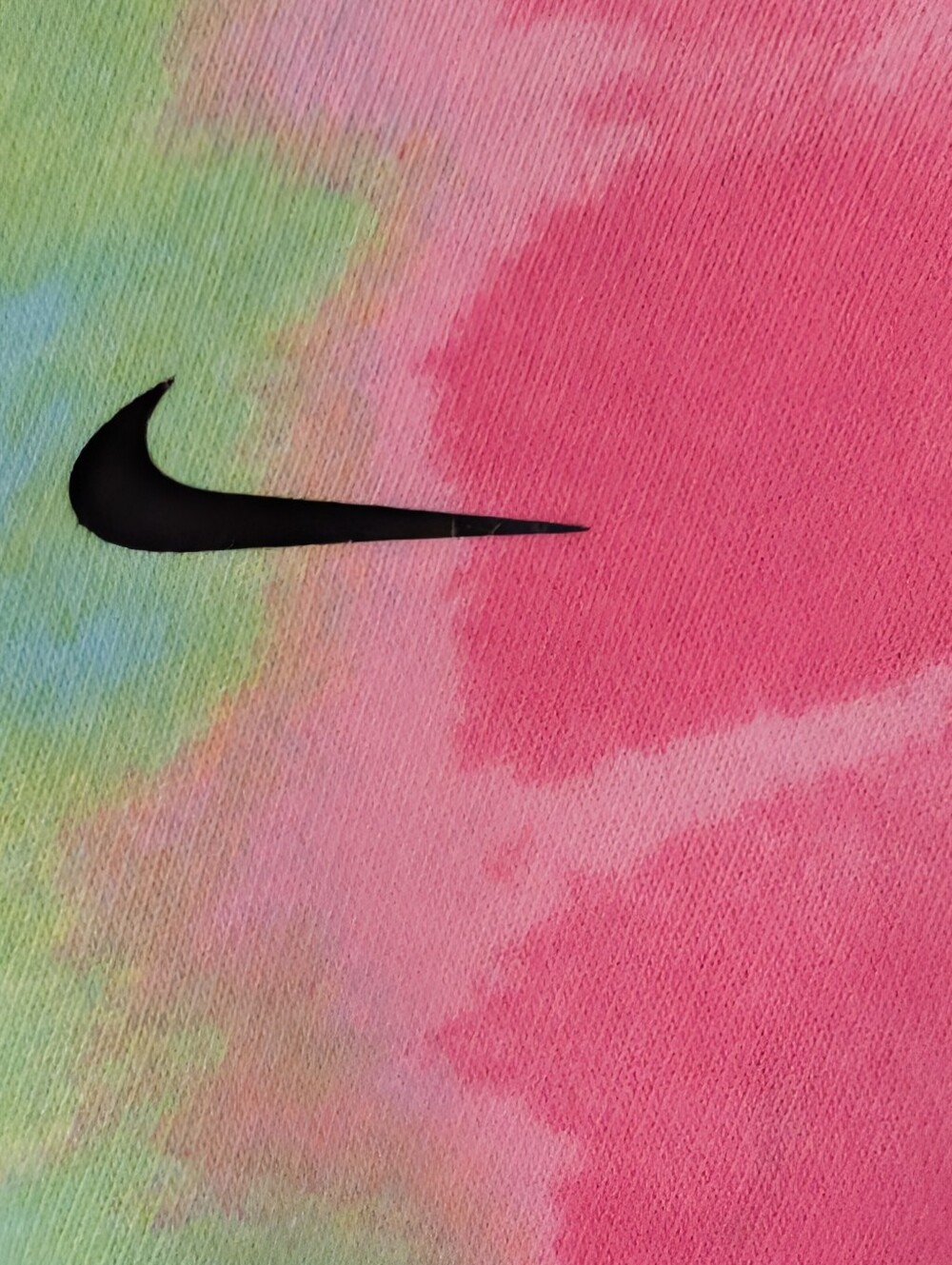 Nike Training Plus Dri-FIT fleece tie dye Crop hoodie in multicolor Size Large - Picture 4 of 9